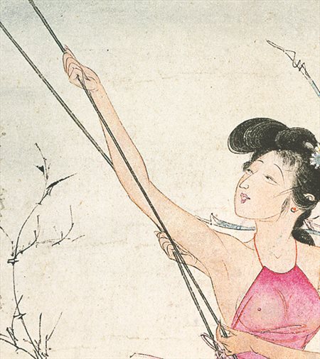 秀山-胡也佛的仕女画和最知名的金瓶梅秘戏图